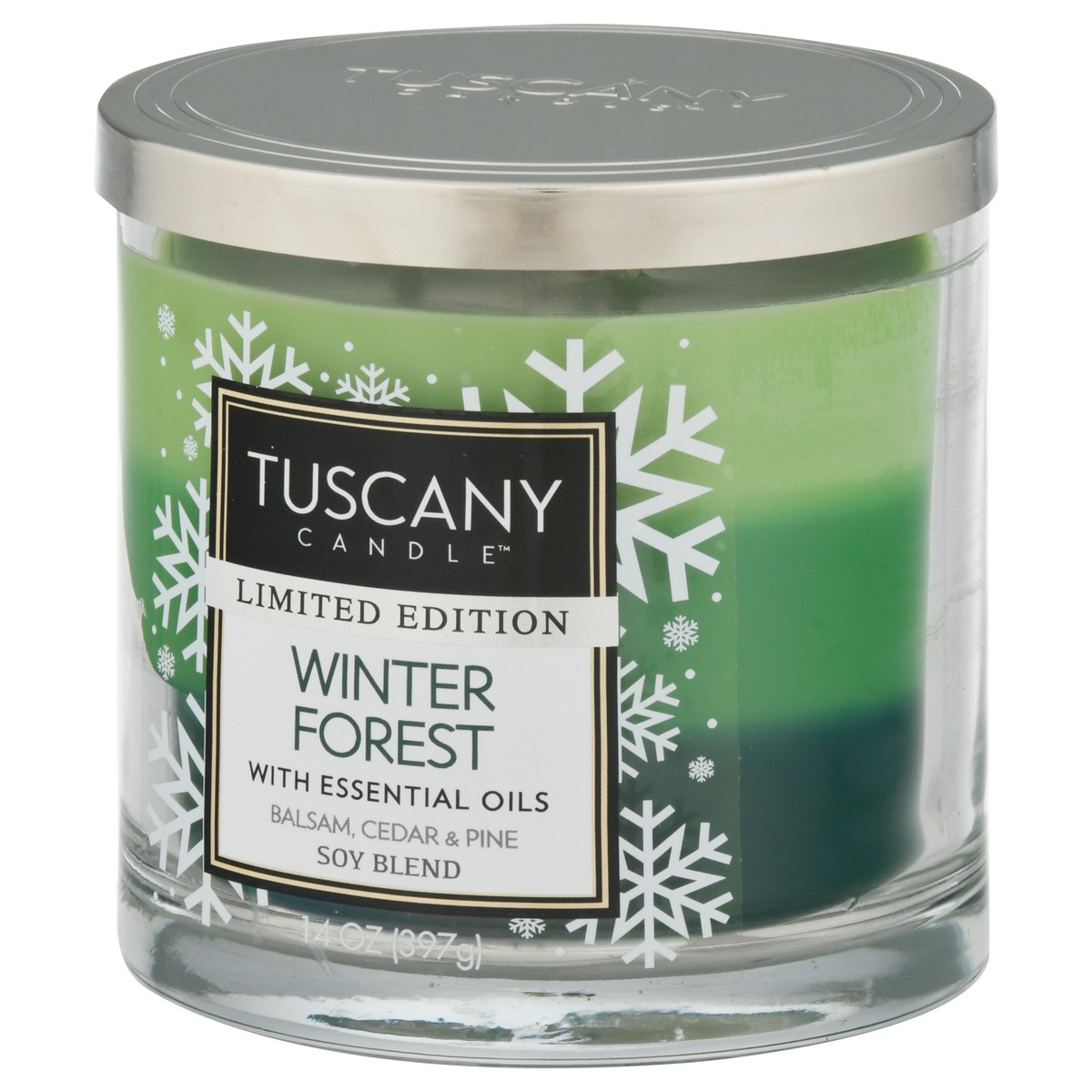 slide 6 of 12, Tuscany Candle Soy Blend Winter Forest Candle with Essential Oils 1 ea, 1 ea
