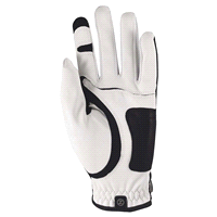 slide 7 of 13, Zero Friction Men's Compression-Fit Left Hand Synthetic Golf Glove, White, Universal Fit One Size, One Size