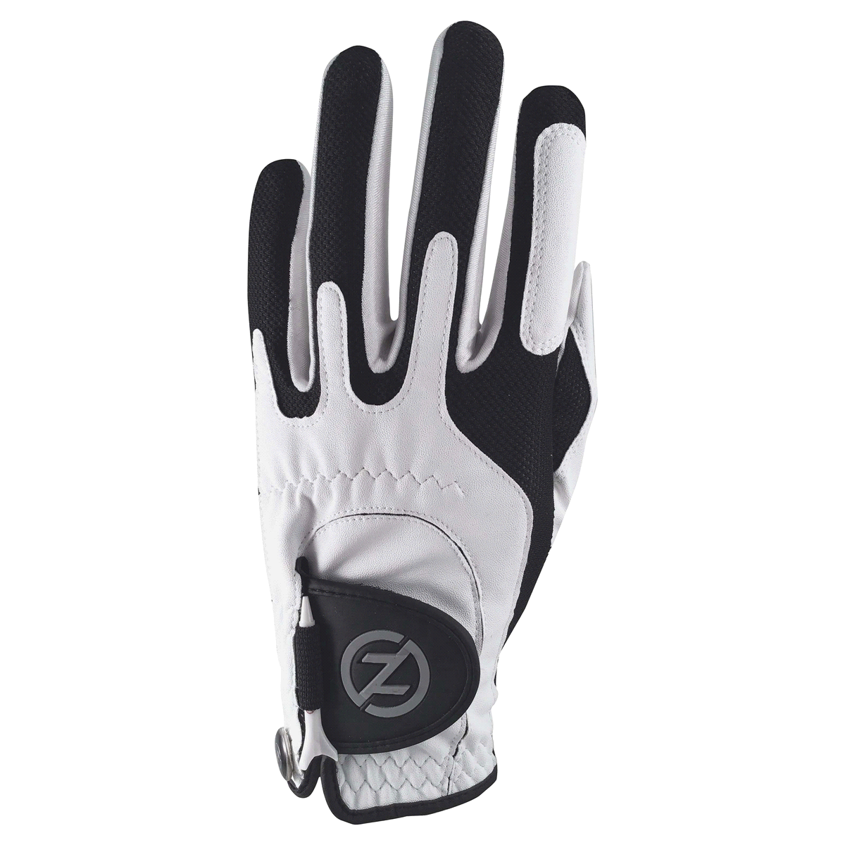 slide 1 of 13, Zero Friction Men's Compression-Fit Left Hand Synthetic Golf Glove, White, Universal Fit One Size, One Size