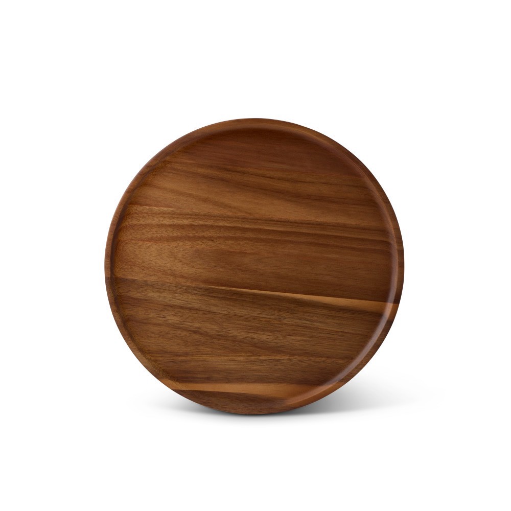 slide 1 of 4, Dash of That Acacia Wood Lazy Susan, 12 in