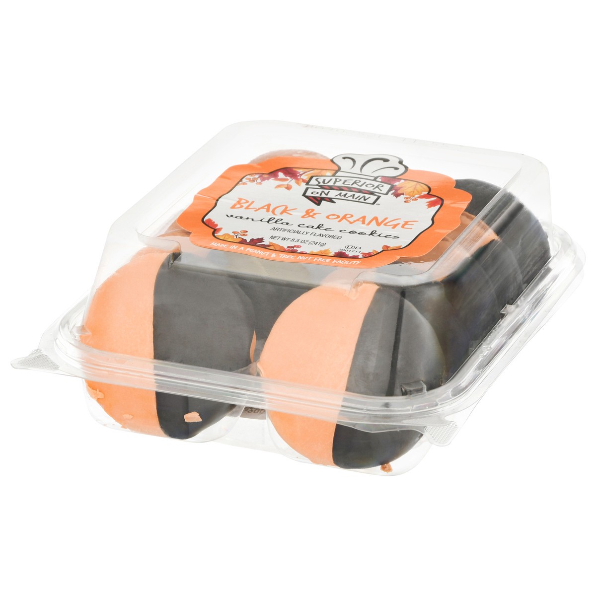 slide 8 of 9, Superior on Main Superior Black/Orange Cake Cookies, 8.5 oz