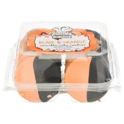 Superior on Main Superior Black/Orange Cake Cookies