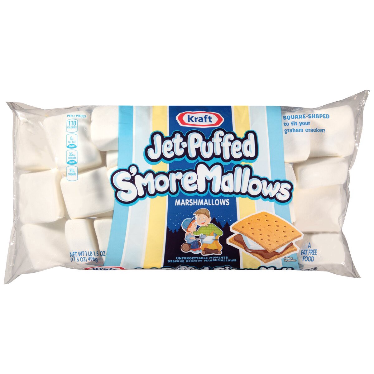 slide 1 of 7, Kraft Jet-Puffed S'moreMallows Marshmallows, 17.5 oz