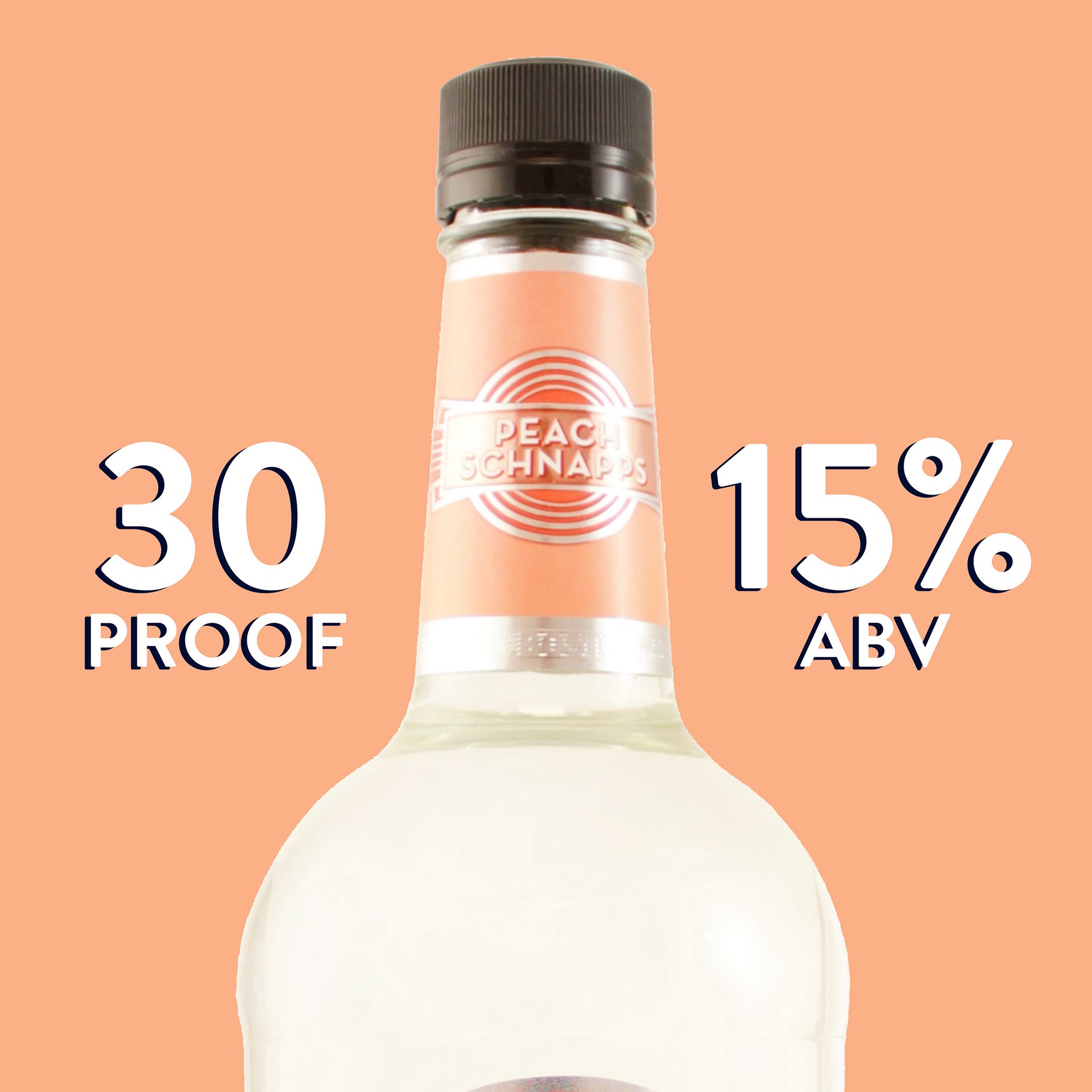 slide 3 of 5, Mr. Boston Peach Schnapps Liqueur, 750ml Bottle, 30 Proof Spirits, 750 ml