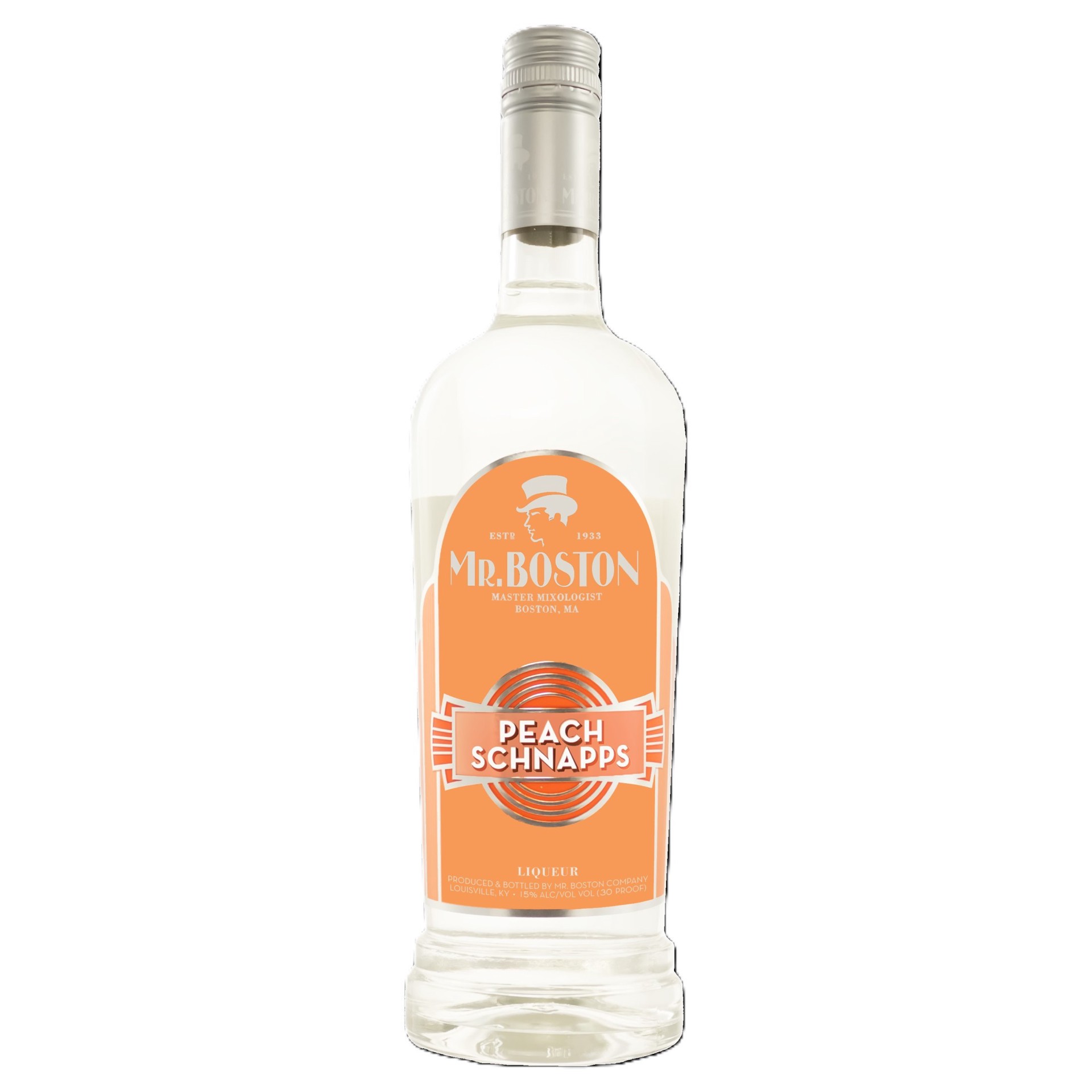 slide 1 of 5, Mr. Boston Peach Schnapps Liqueur, 750ml Bottle, 30 Proof Spirits, 750 ml