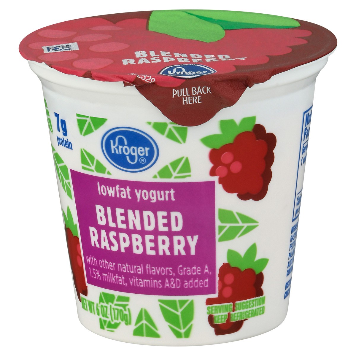 slide 6 of 11, Kroger Blended Raspberry Lowfat Yogurt, 6 oz