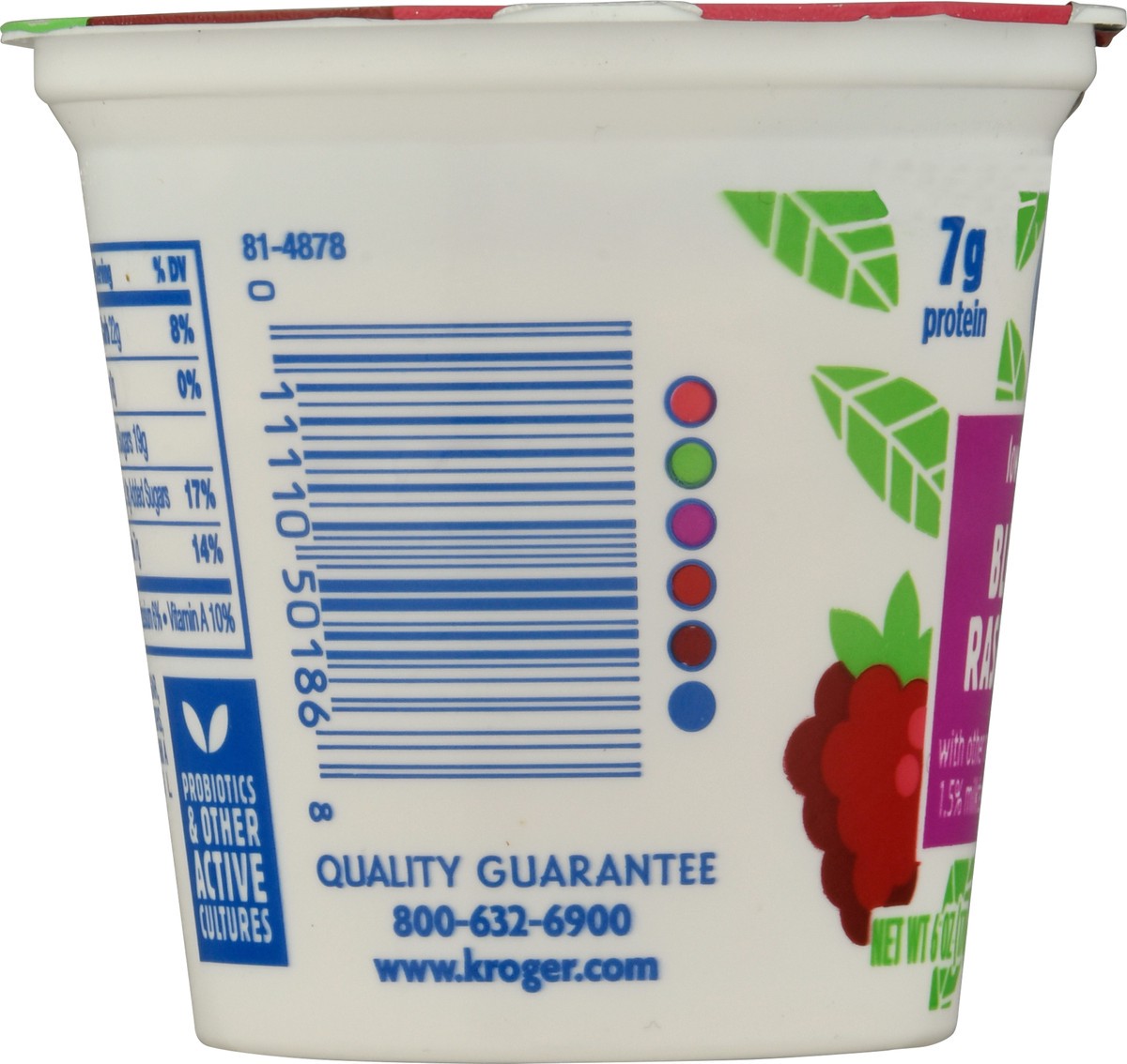 slide 8 of 11, Kroger Blended Raspberry Lowfat Yogurt, 6 oz