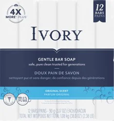 Ivory Bar Soap Original Scent 3.17 Oz., 12 Count