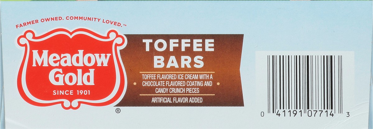 slide 6 of 9, Meadow Gold Toffee Ice Cream Bar - 6-2.5 Fl. Oz., 15 fl oz