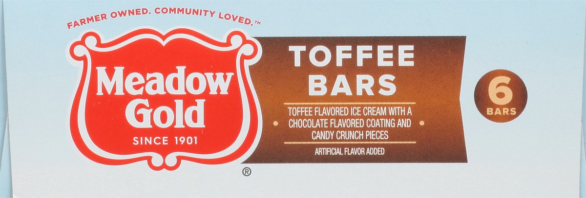 slide 8 of 9, Meadow Gold Toffee Ice Cream Bar - 6-2.5 Fl. Oz., 15 fl oz