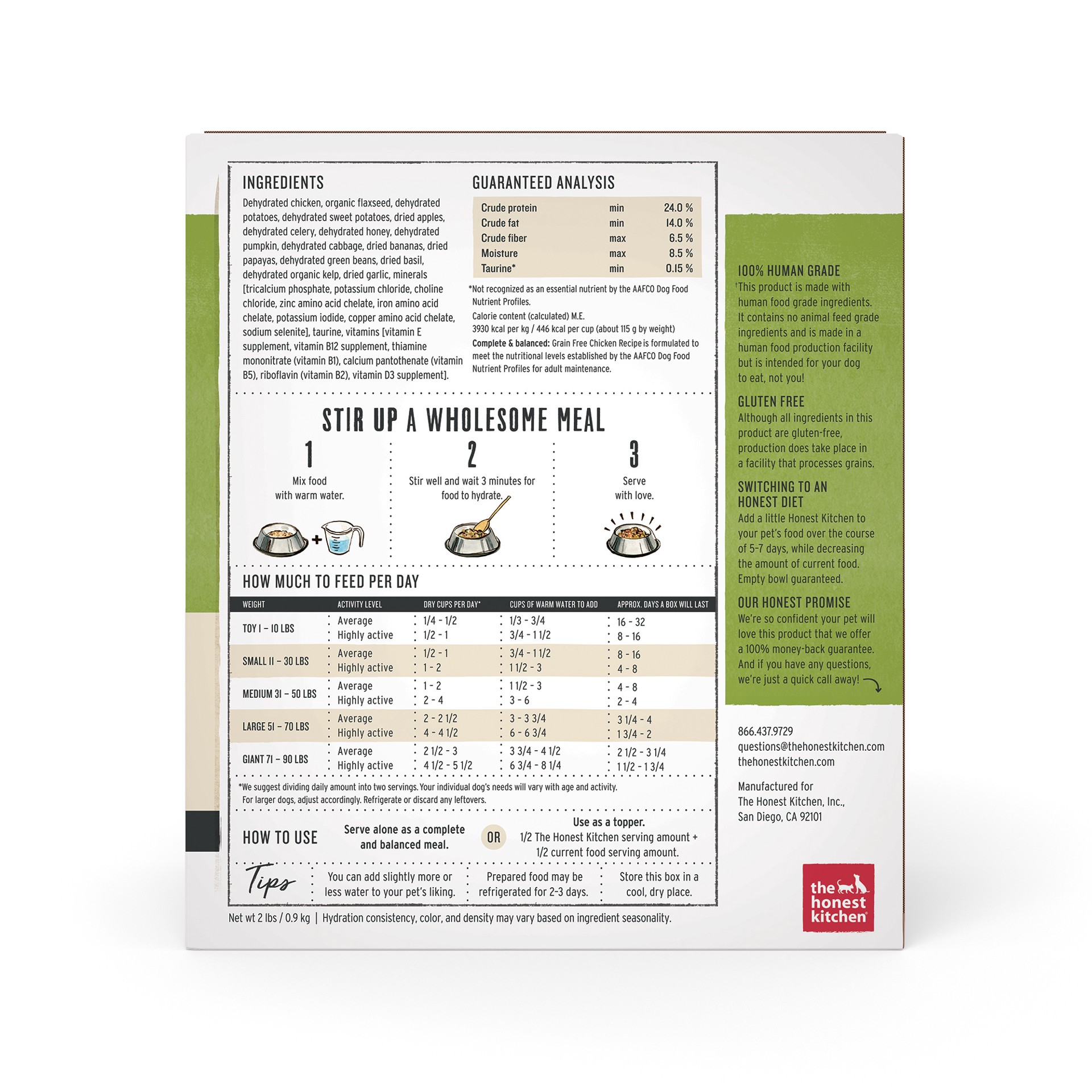 slide 7 of 9, The Honest Kitchen Grain Free All Sizes Adult Chicken Recipe Food for Dogs 2 lb, 2 lb