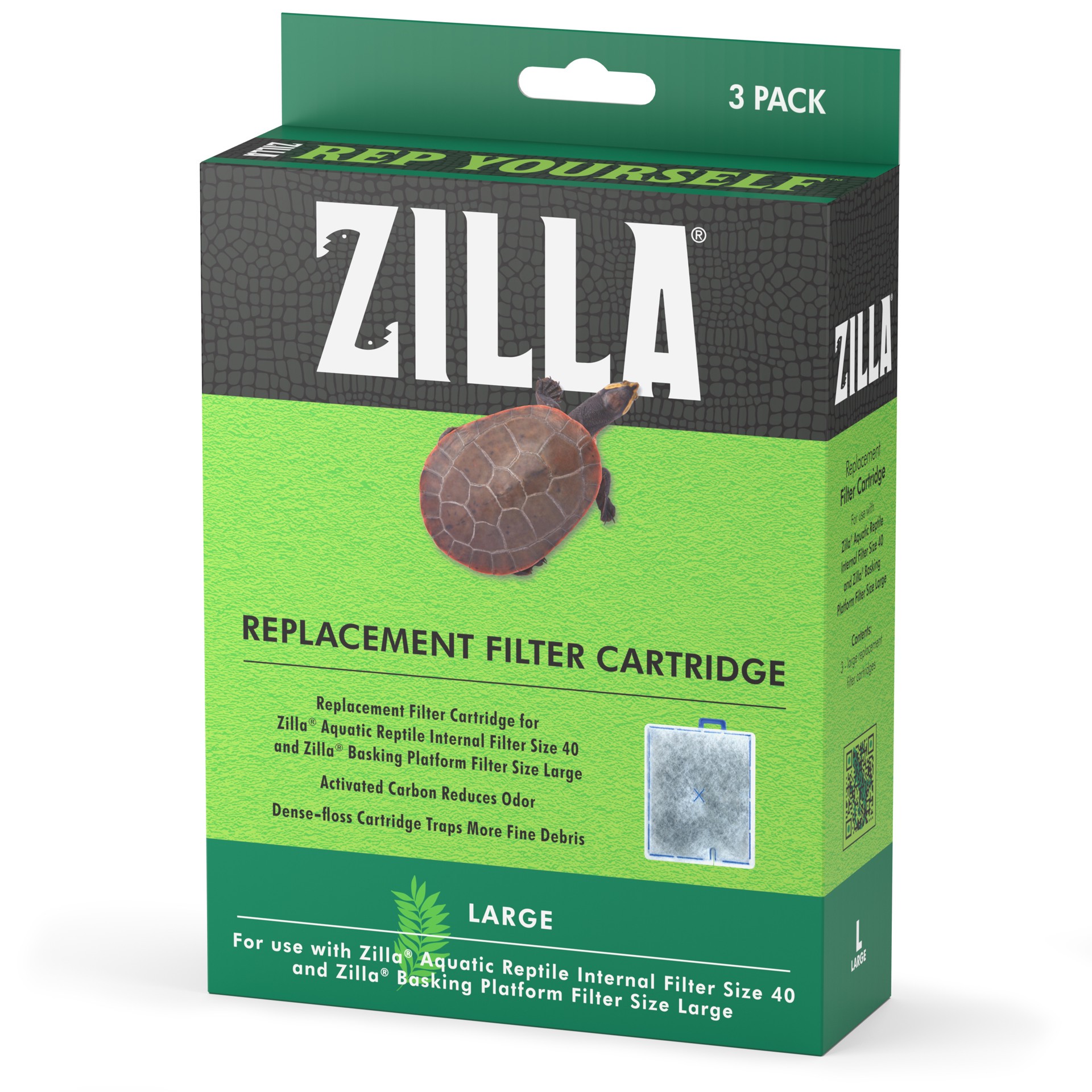 slide 1 of 10, Zilla Replacement Filter Cartridges Large, 3 Pack, 1 ct