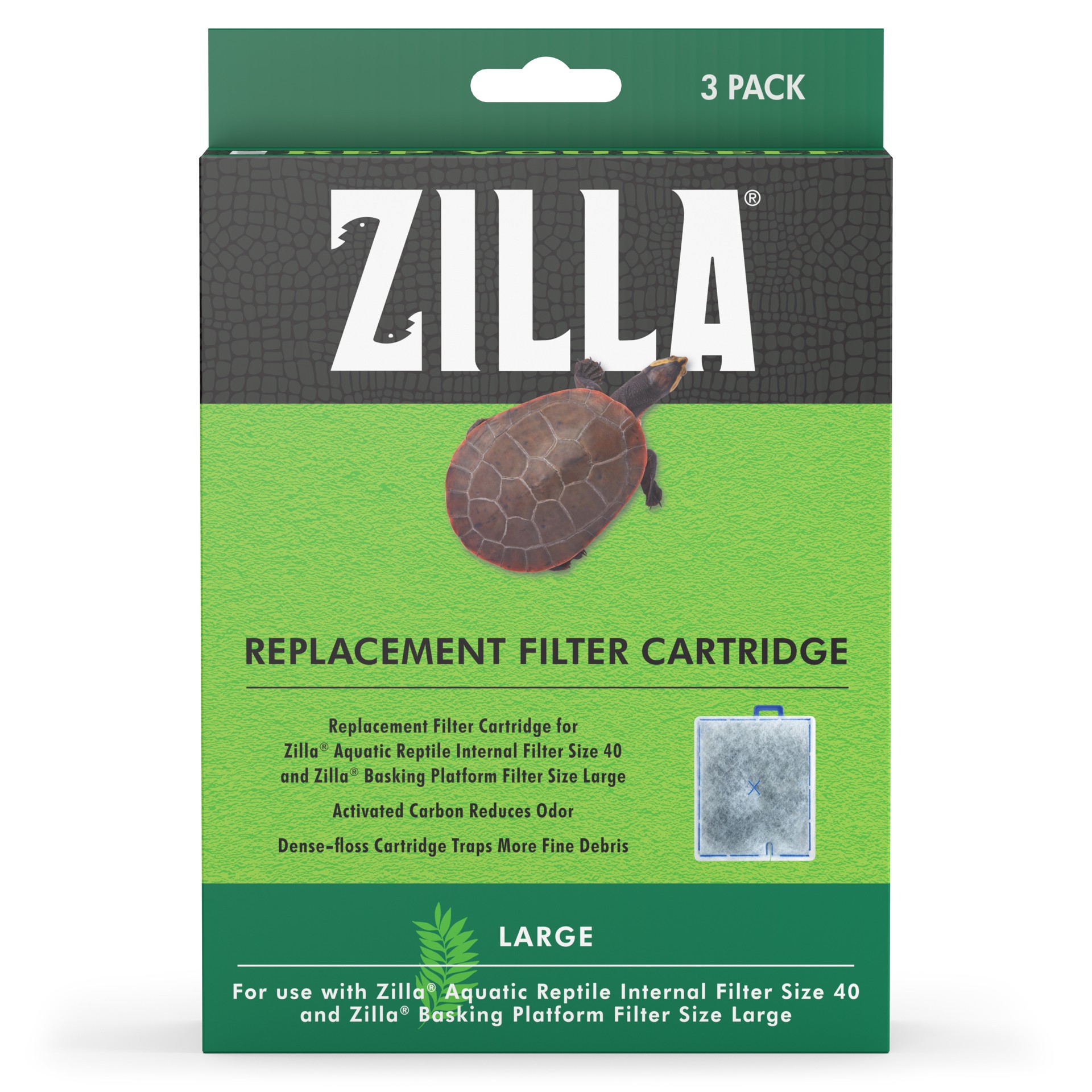 slide 10 of 10, Zilla Replacement Filter Cartridges Large, 3 Pack, 1 ct
