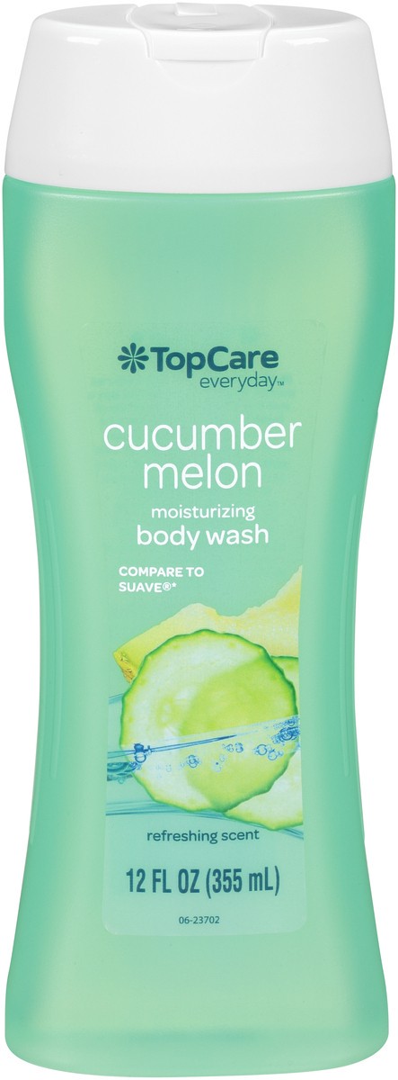 slide 12 of 14, TopCare Moisturizing Body Wash, Cucumber Melon, 12 fl oz