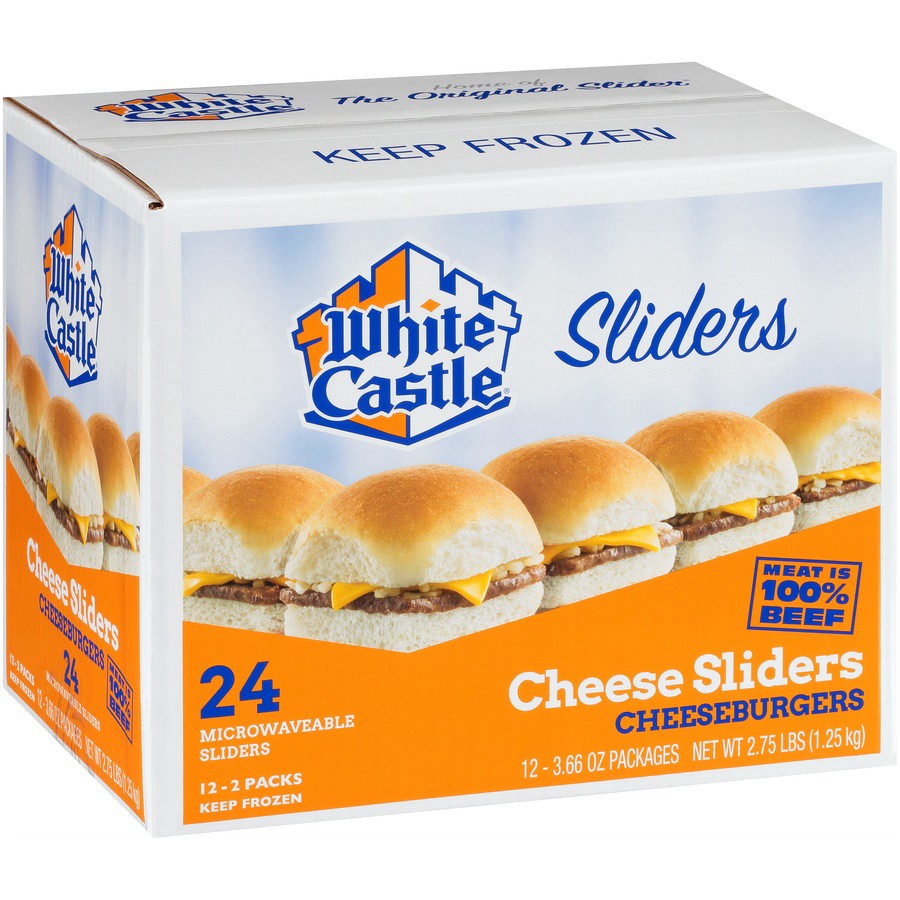 slide 6 of 8, White Castle Frozen Cheeseburgers, 24 ct; 1.83 oz