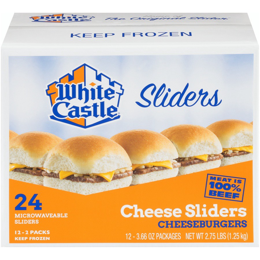 slide 1 of 8, White Castle Frozen Cheeseburgers, 24 ct; 1.83 oz