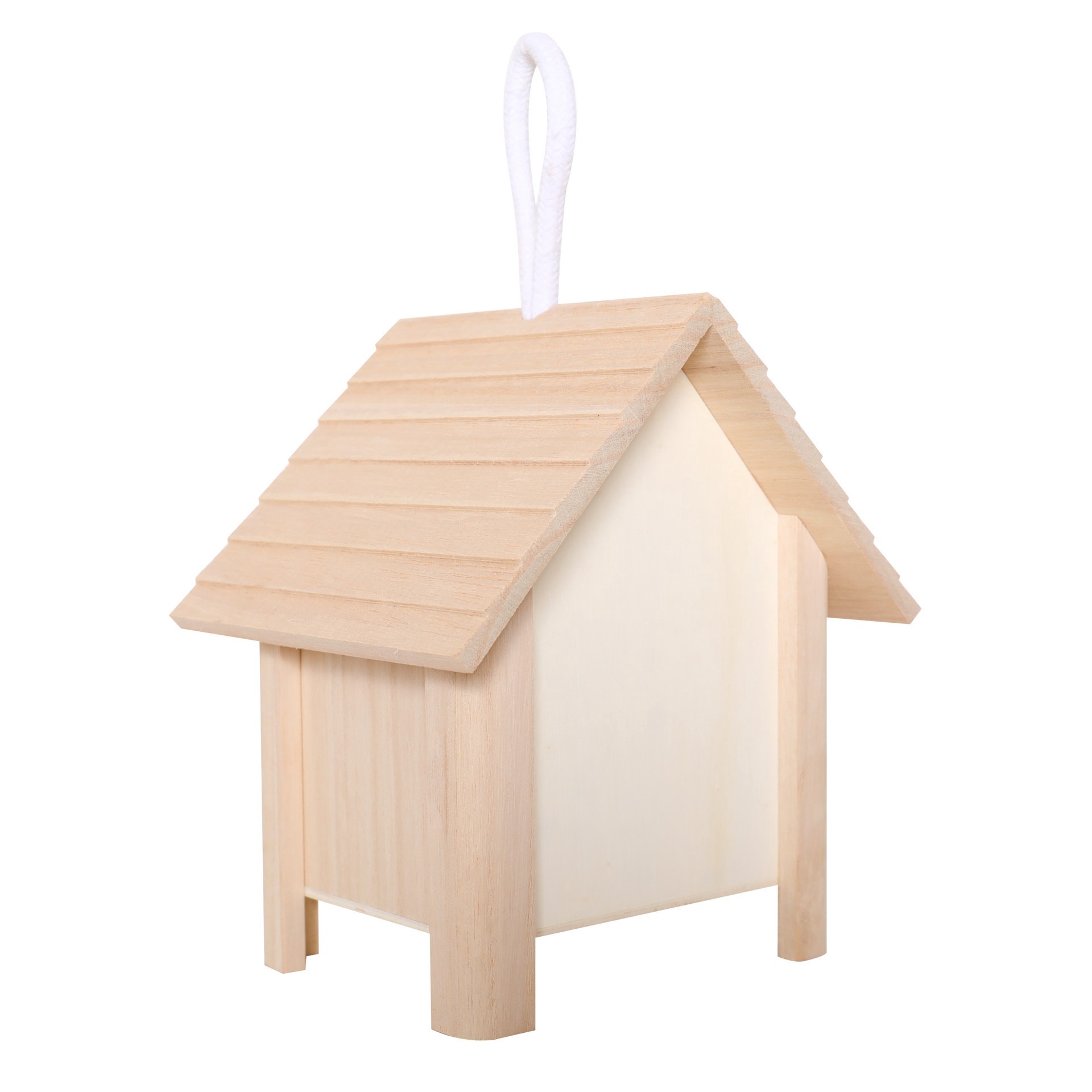 slide 3 of 3, 7" Plywood Flower Birdhouse By Make Market, 7 in