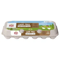 Giant Eagle Large Brown Eggs Cage Free