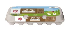 Giant Eagle Large Brown Eggs Cage Free