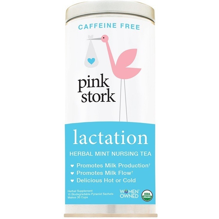 slide 1 of 3, Pink Stork Tea Lactation Herbal Mint - 10 ct, 10 ct