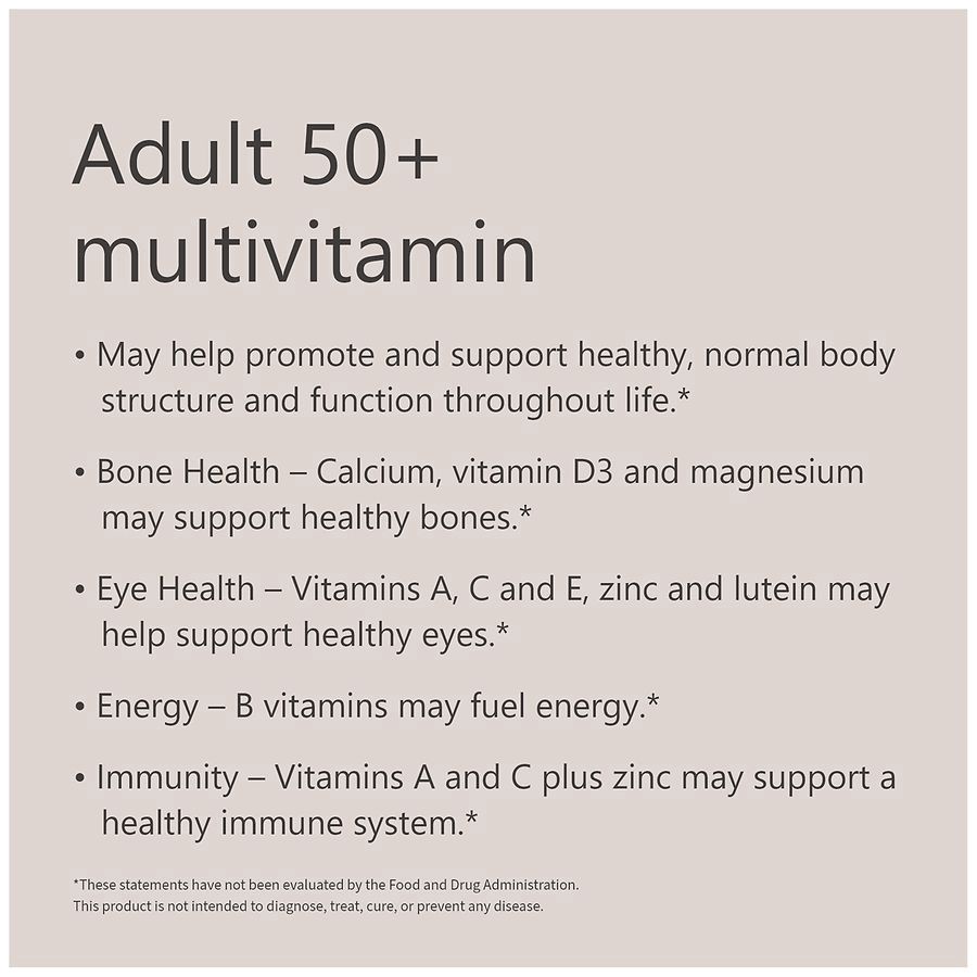 slide 4 of 5, Walgreens Multivitamin For Adults 50+ Tablets, 400 ct