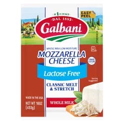 Galbani 16oz Galbani Whole Milk Lactose Free Mozzarella