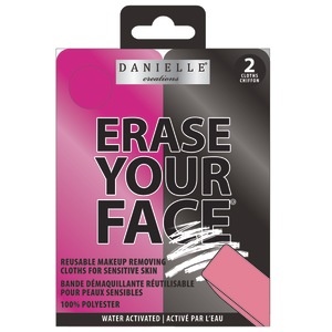 slide 1 of 1, Danielle Erase Your Face Cloth, 2Ct, 2 ct