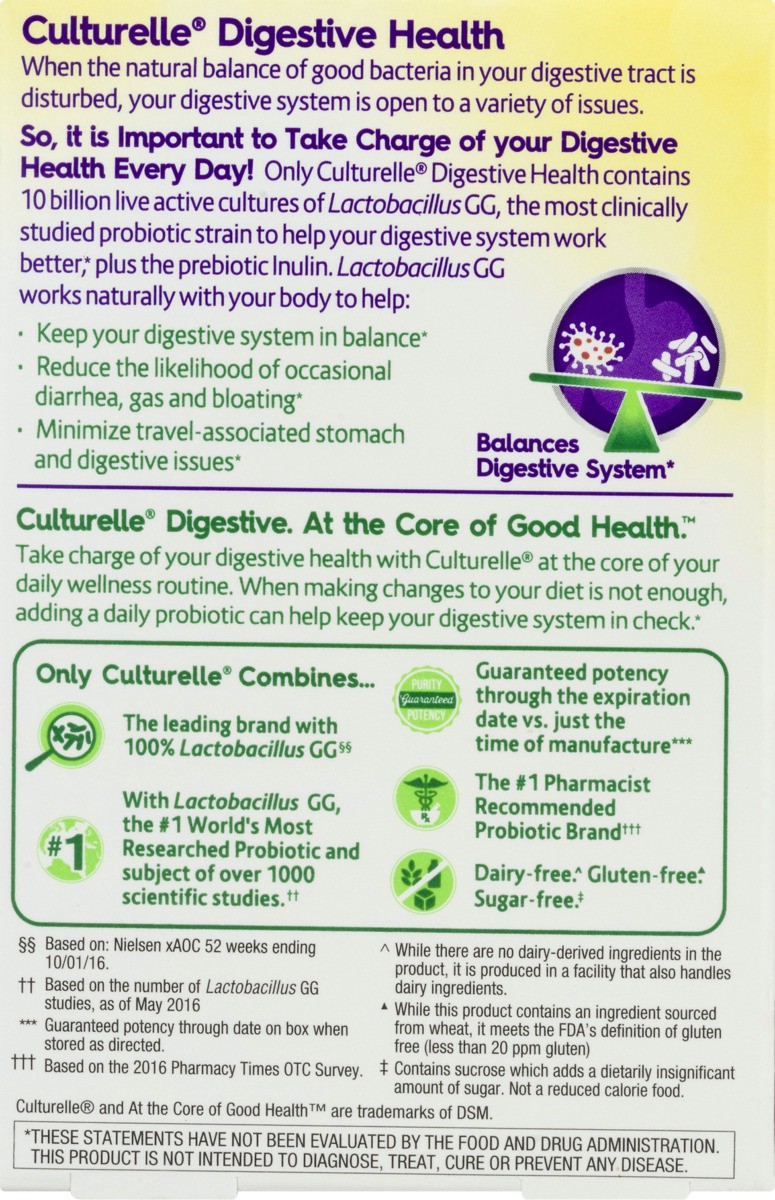 slide 9 of 9, Culturelle Digestive Health Probiotic Orange Chewables, 24 ct