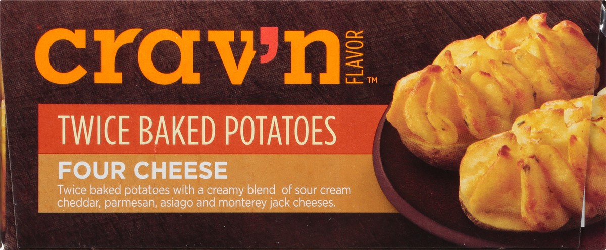 slide 5 of 15, Crav'n Flavor Four Cheese Twice Baked Potatoes, 10 oz