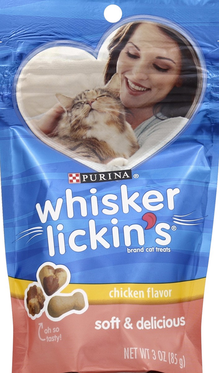 slide 2 of 2, Purina Whisker Lickin's Tender Moments Chicken Flavor Cat Treats, 3 oz