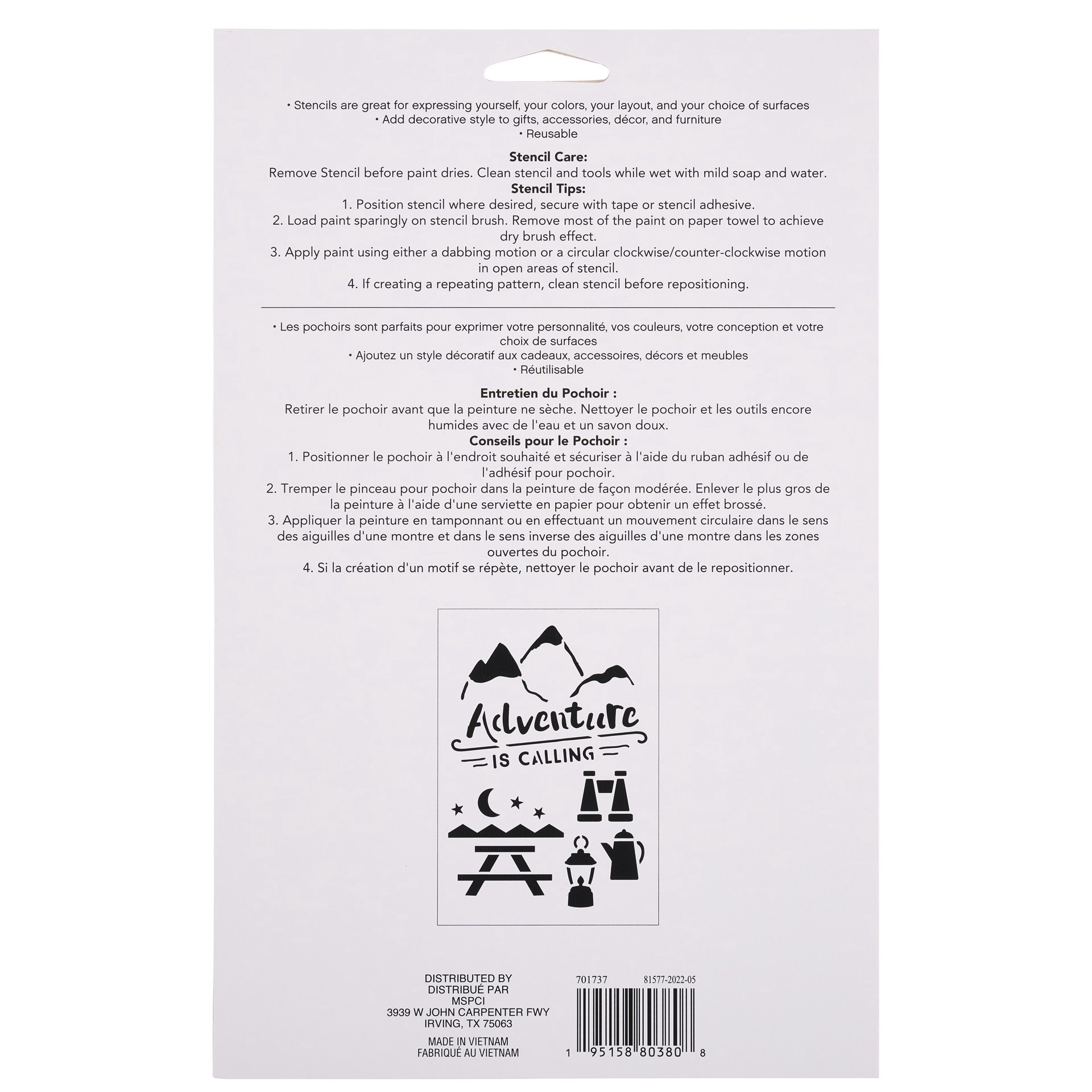 slide 2 of 3, Adventure Stencils, 7" X 10" By Craft Smart, 7 in x 10 in