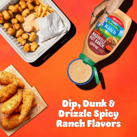 slide 3 of 29, Hidden Valley Sizzlin Nashville Hot Ranch Condiment and Dressing, 20 fl oz
