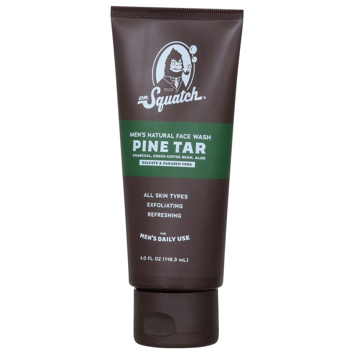 slide 4 of 14, Dr. Squatch Men's Natural Pine Tar Face Wash 4.0 fl oz, 4 fl oz