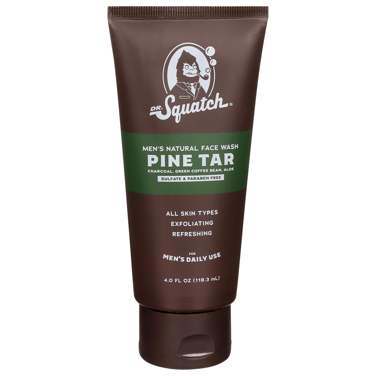 slide 1 of 14, Dr. Squatch Men's Natural Pine Tar Face Wash 4.0 fl oz, 4 fl oz