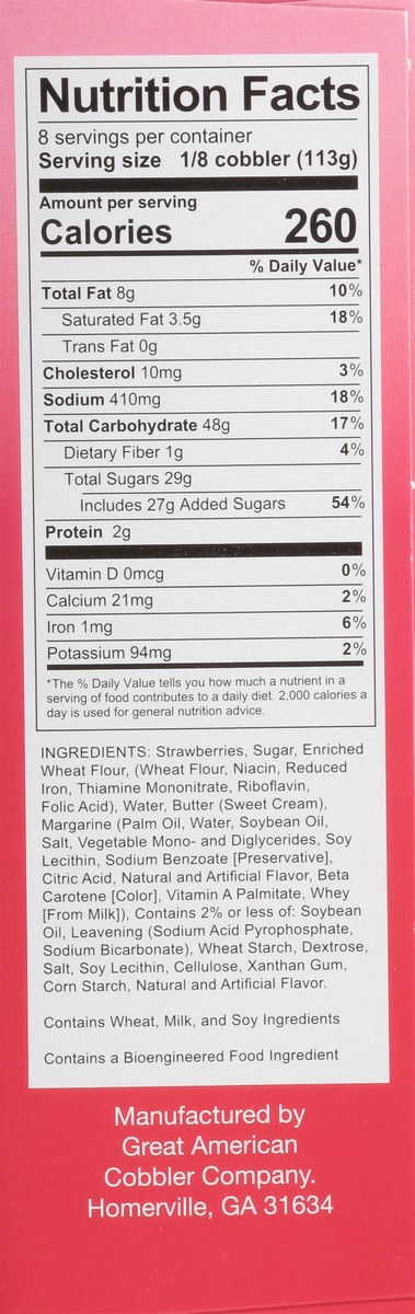 slide 6 of 13, Great American Cobbler Strawberry Cobbler 2 Pounds, 2 lb