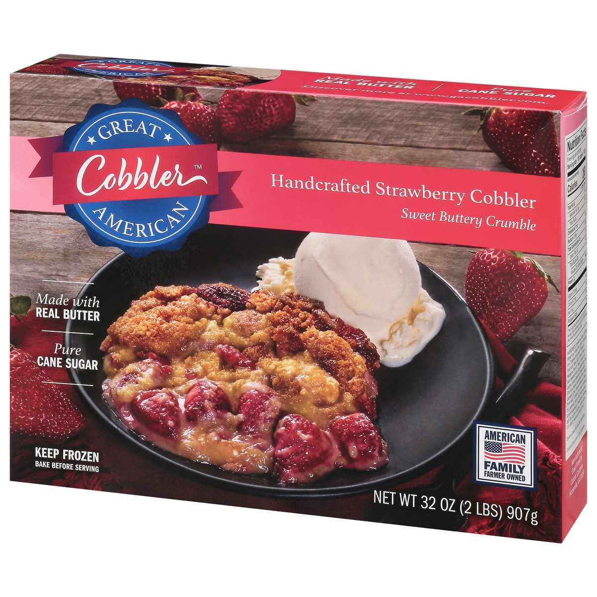 slide 4 of 13, Great American Cobbler Strawberry Cobbler 2 Pounds, 2 lb