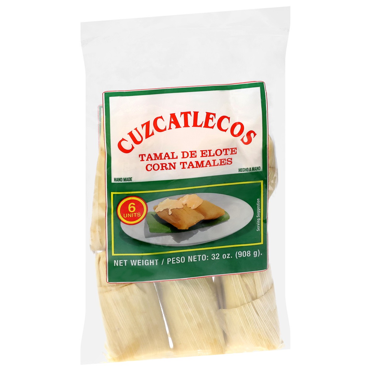 slide 14 of 14, Cuzcatlecos Corn Tamales 6 ea, 6 ct