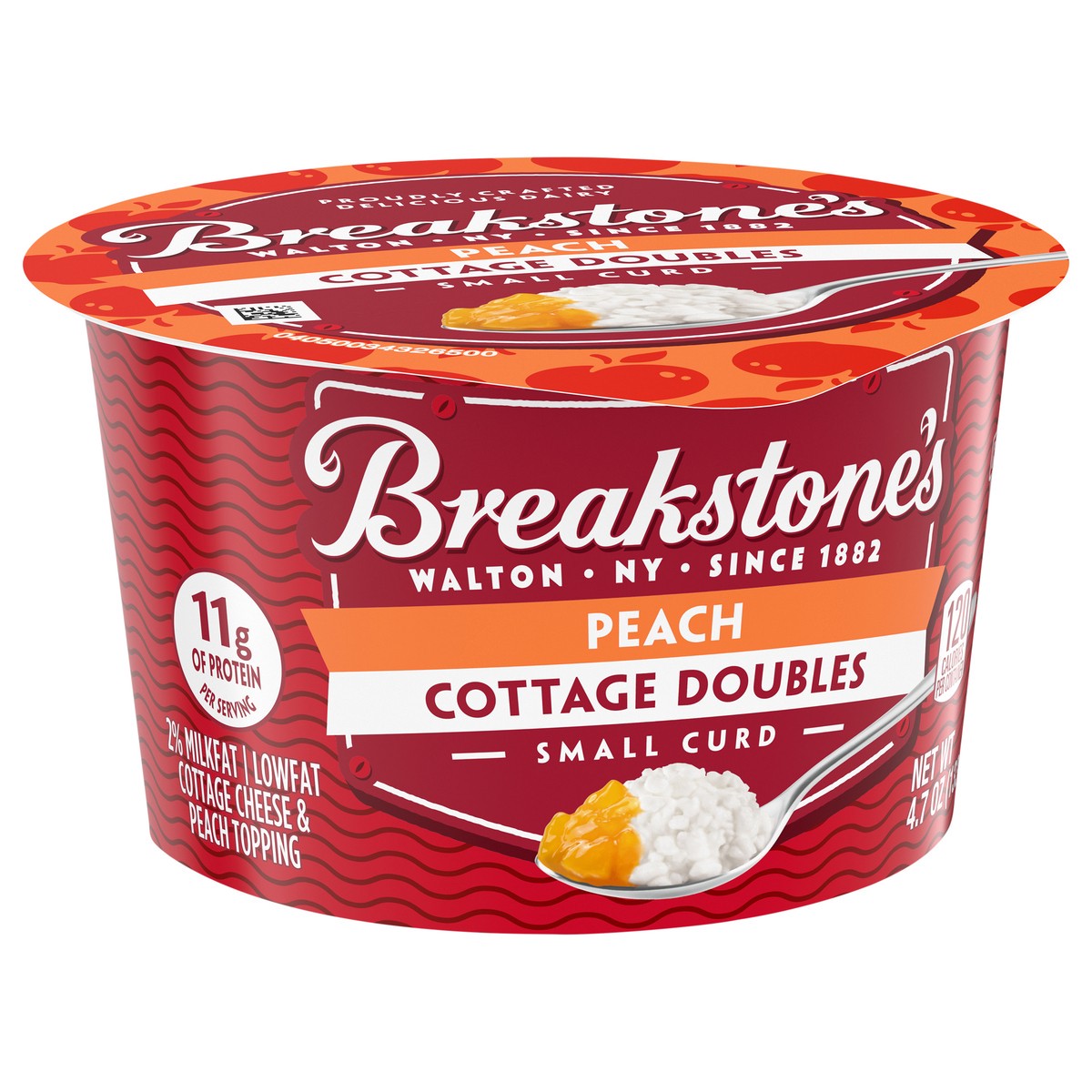 slide 8 of 11, Breakstone's Peach Cottage Doubles, 4.7 oz