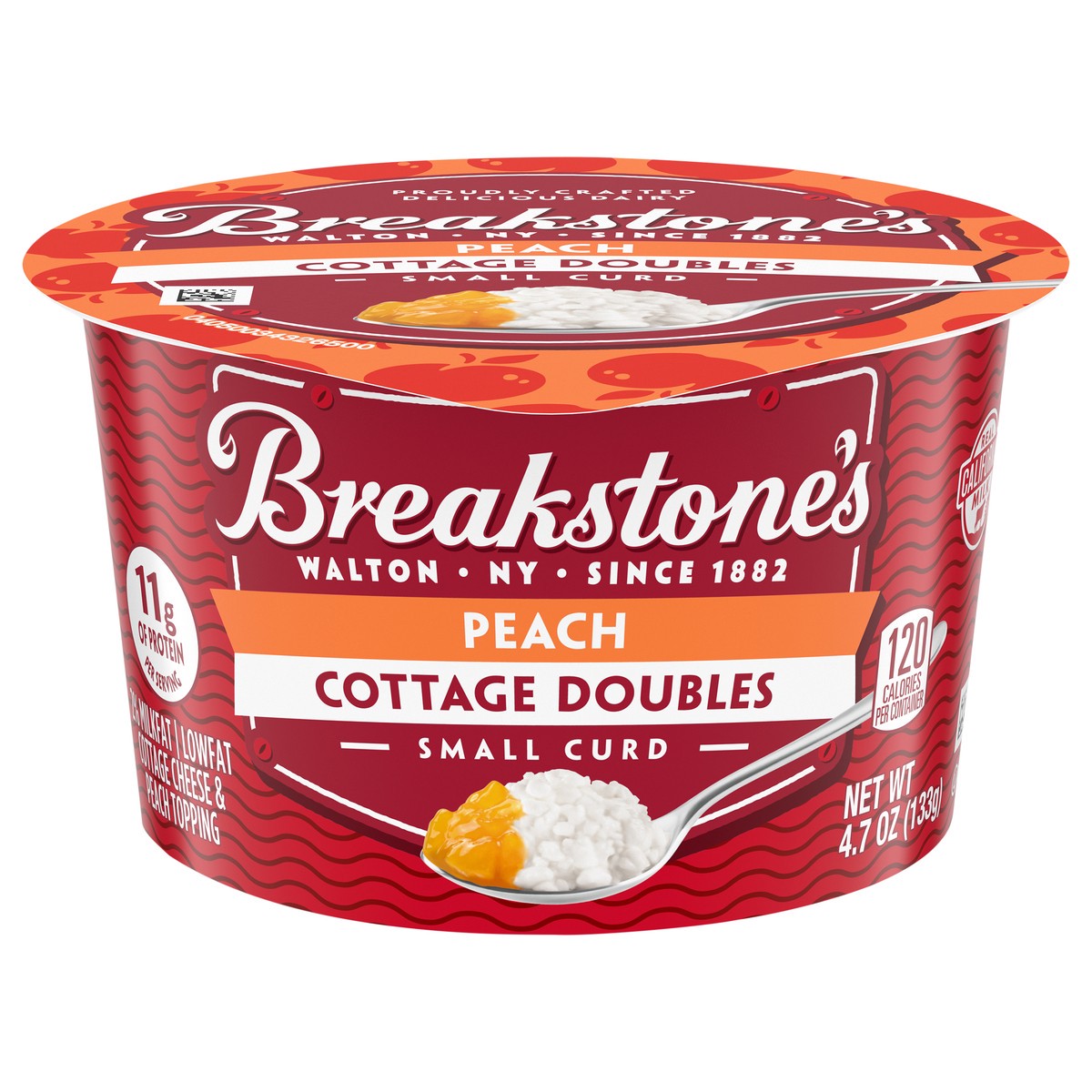 slide 6 of 11, Breakstone's Peach Cottage Doubles, 4.7 oz