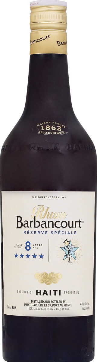 slide 1 of 3, Barbancourt Rum 750 ml, 750 ml