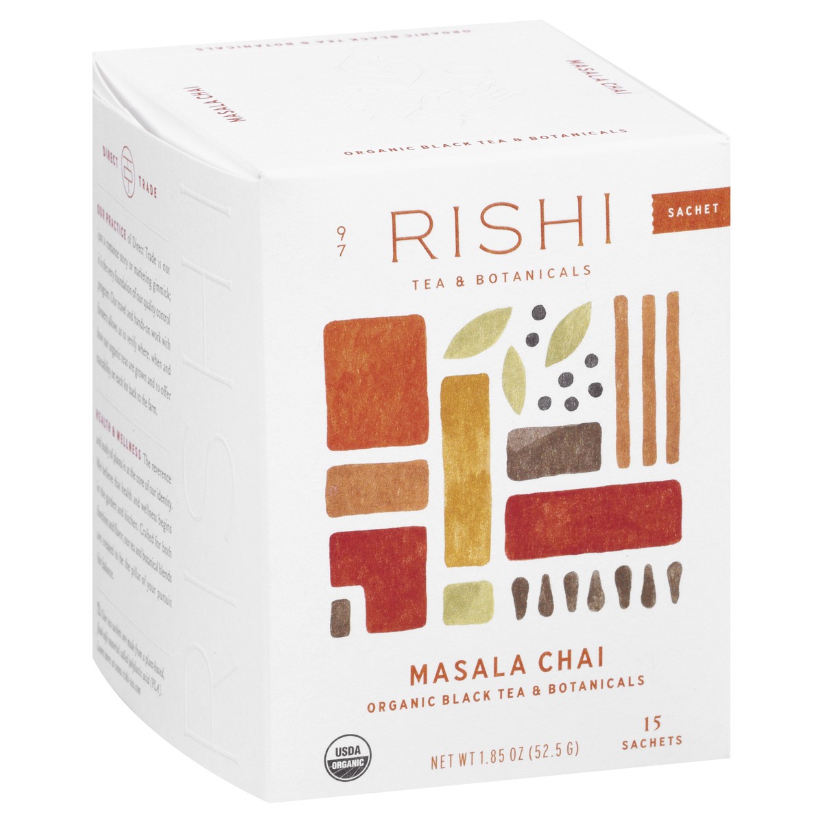 slide 8 of 12, Rishi Organic Sachets Masala Chai Black Tea 15 ea, 15 ct