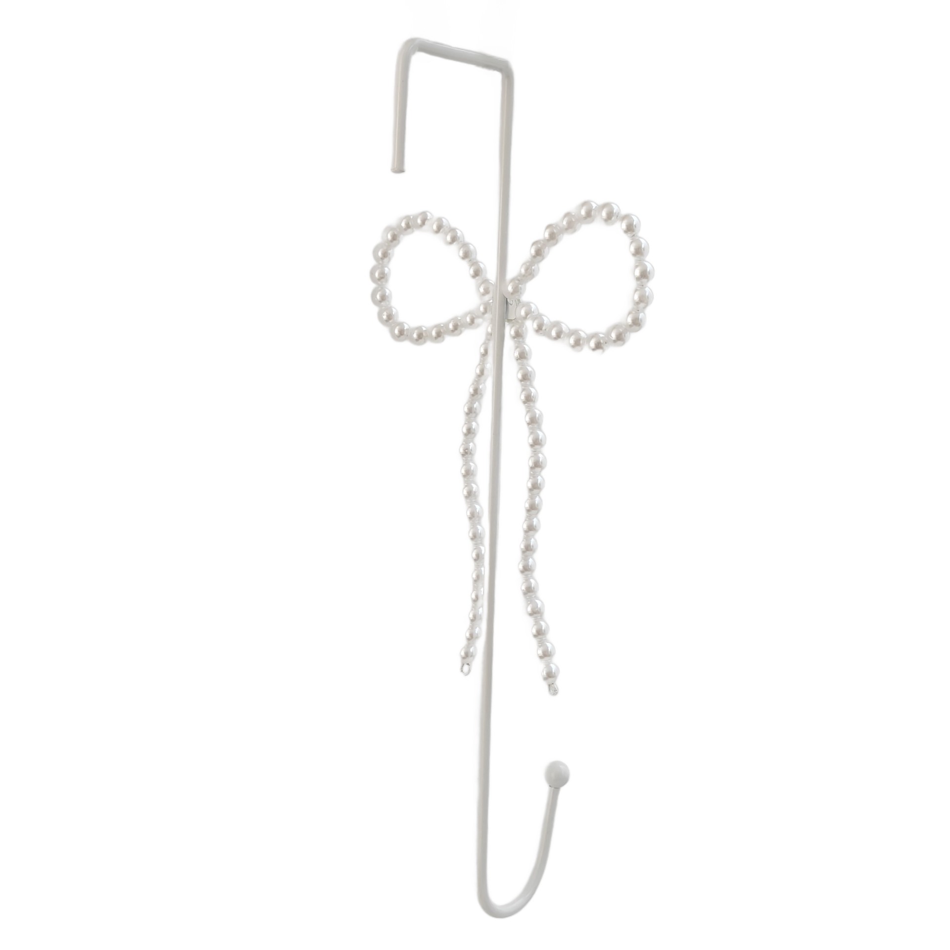 slide 3 of 3, 15" Pearl Bow Wreath Hanger By Ashland, 15 in