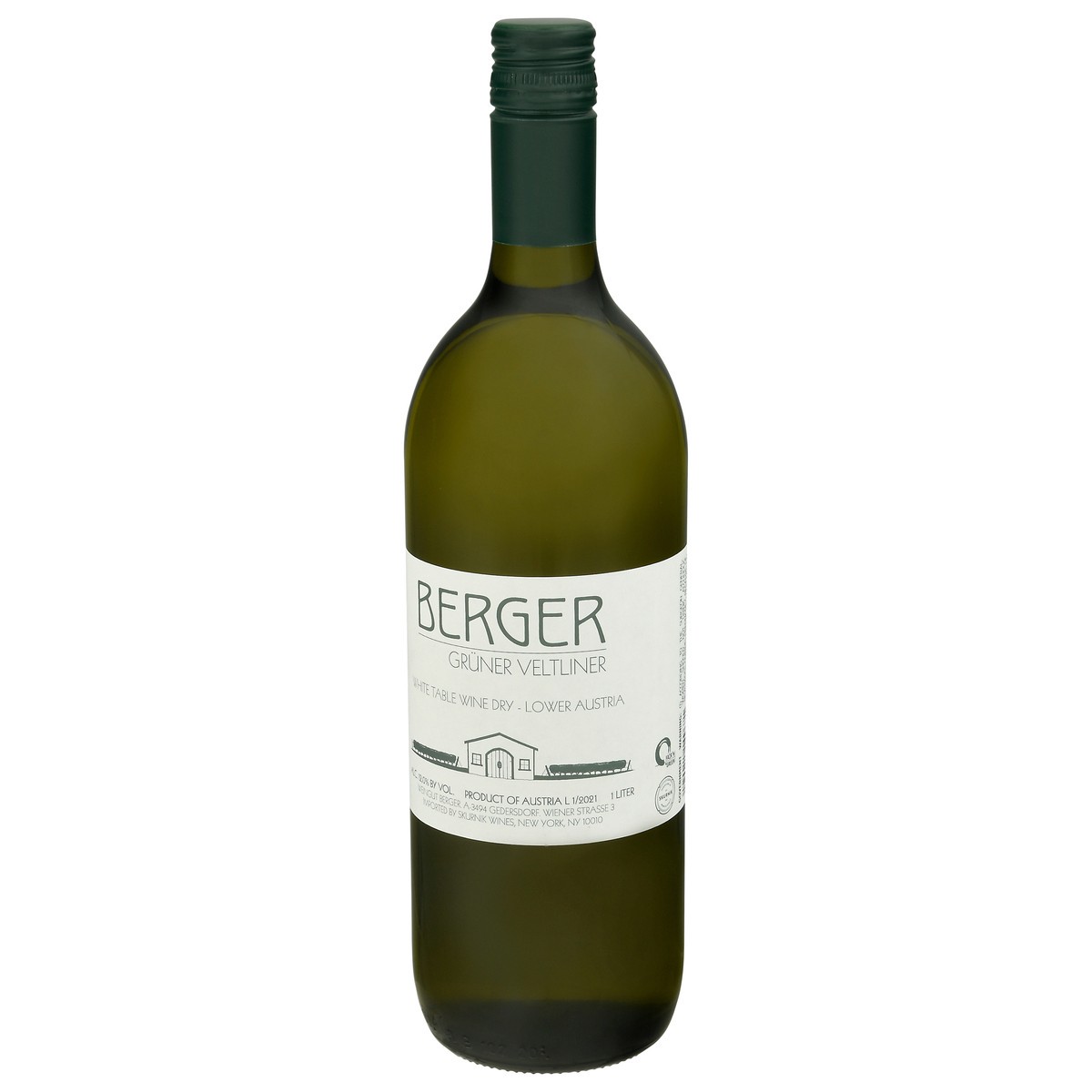 slide 2 of 10, Berger Lower Austria White Wine 1 lt Bottle, 1 l