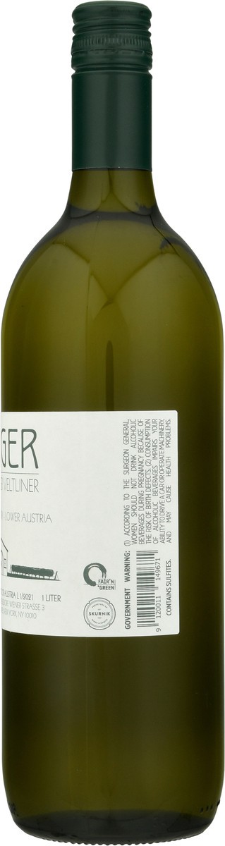 slide 3 of 10, Berger Lower Austria White Wine 1 lt Bottle, 1 l