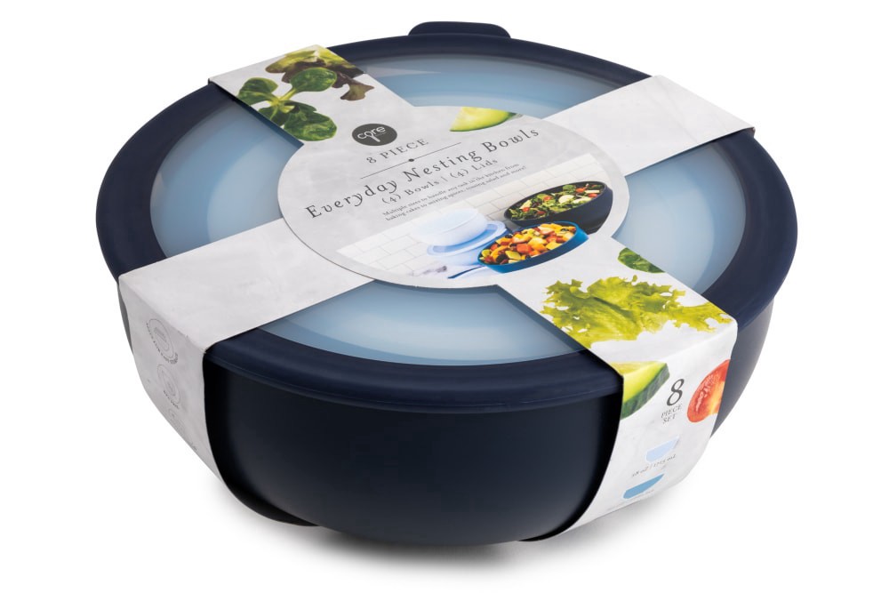 slide 3 of 3, Core Home Everyday Nesting Bowl Set, 8 ct