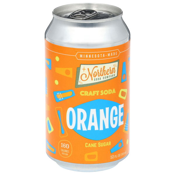 slide 1 of 1, Northern Soda Company Orange Craft Soda 12 fl oz, 12 fl oz