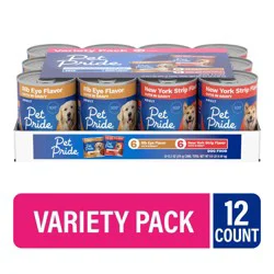 Pet Pride Rib Eye & New York Strip Multipack Wet Dog Food