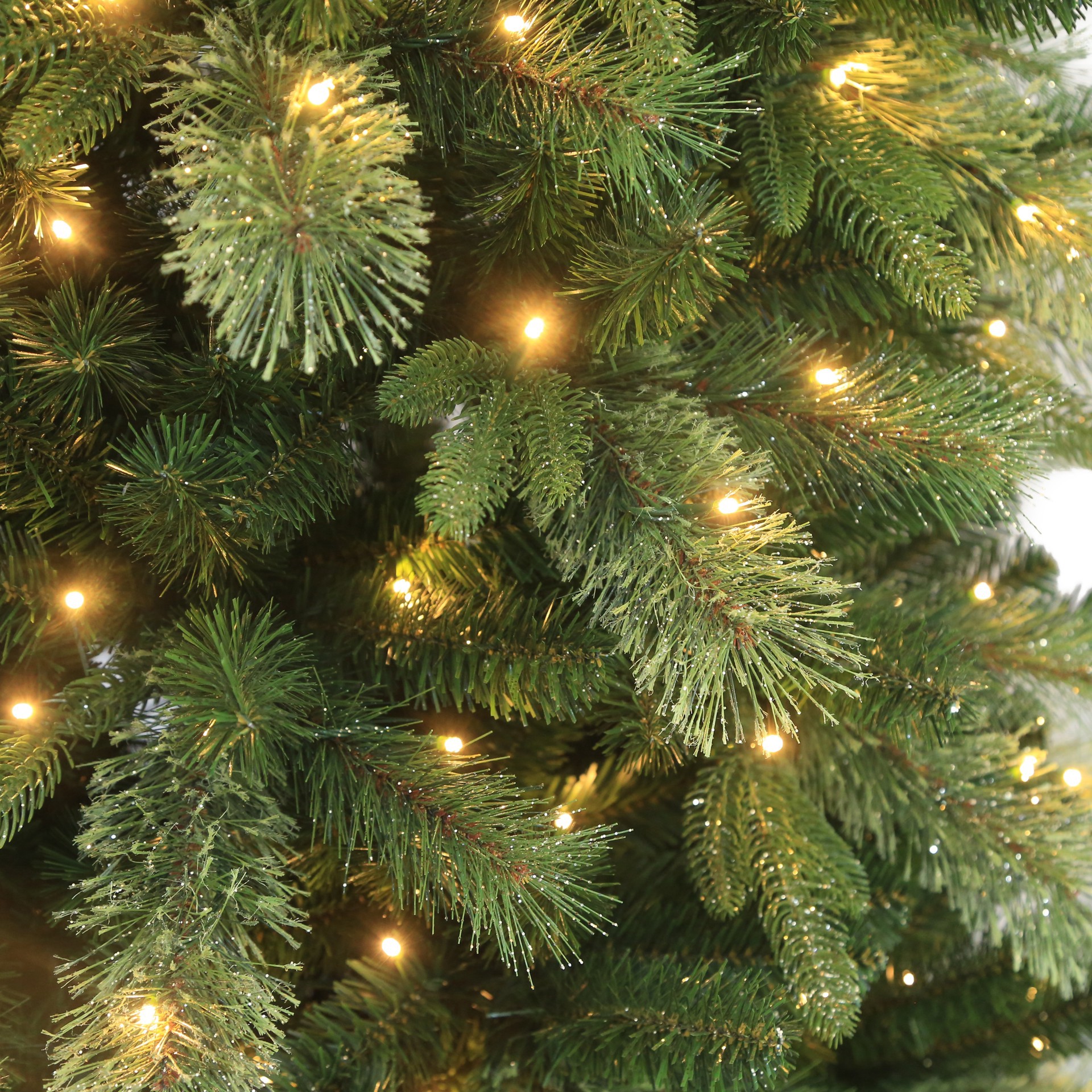 slide 3 of 6, 7ft. Pre-Lit Gilded Spruce Artificial Christmas Tree, Warm White Led Lights By Ashland, 7 ft