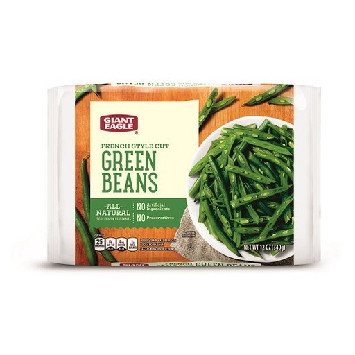 slide 1 of 1, Giant Eagle French Style Cut Green Beans, 12 oz