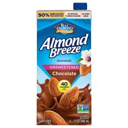 Blue Diamond Almond Breeze Unsweetened Chocolate Shelf-Stable Almondmilk, 32 oz
